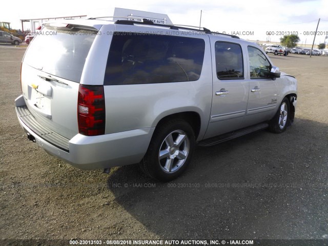 1GNSCHE0XDR192687 - 2013 CHEVROLET SUBURBAN C1500  LS SILVER photo 4