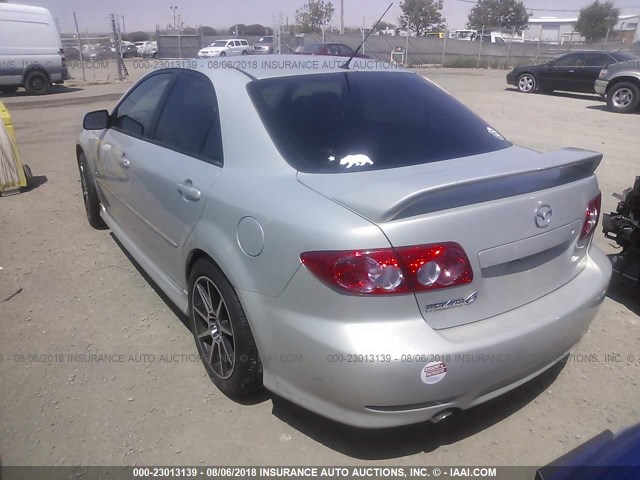 1YVHP80D755M12095 - 2005 MAZDA 6 S SILVER photo 3