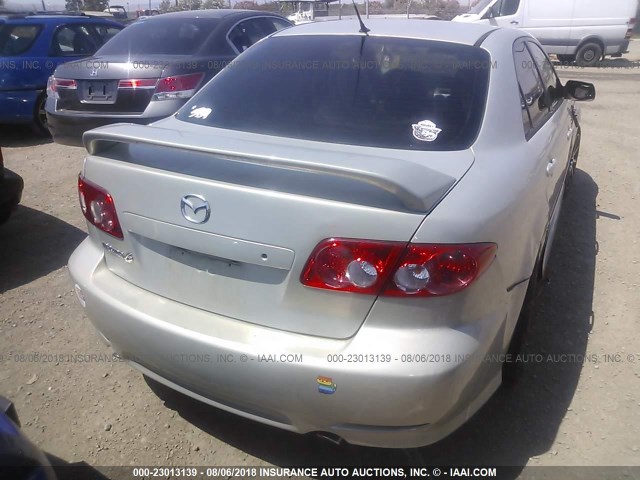 1YVHP80D755M12095 - 2005 MAZDA 6 S SILVER photo 4