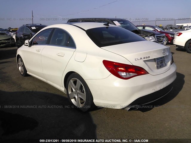 WDDSJ4GB9GN323423 - 2016 MERCEDES-BENZ CLA 250 4MATIC WHITE photo 3