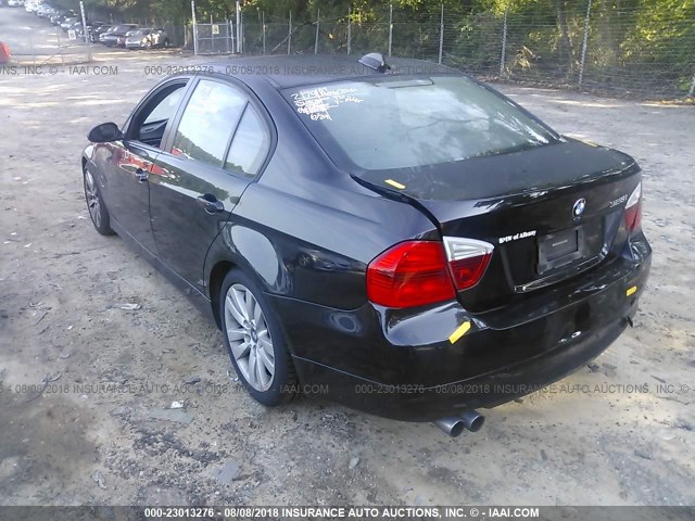 WBAVA33557KX76325 - 2007 BMW 328 BLACK photo 3