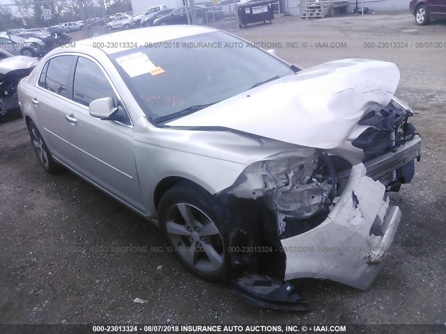 1G1ZC5E01CF303013 - 2012 CHEVROLET MALIBU 1LT SILVER photo 1