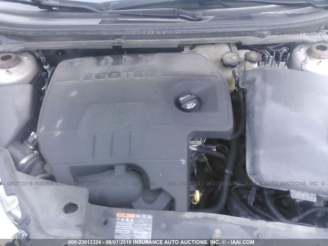 1G1ZC5E01CF303013 - 2012 CHEVROLET MALIBU 1LT SILVER photo 10