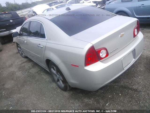 1G1ZC5E01CF303013 - 2012 CHEVROLET MALIBU 1LT SILVER photo 3