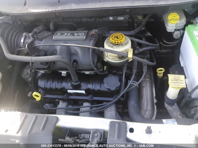 1B4GP24352B685966 - 2002 DODGE GRAND CARAVAN SE SILVER photo 10