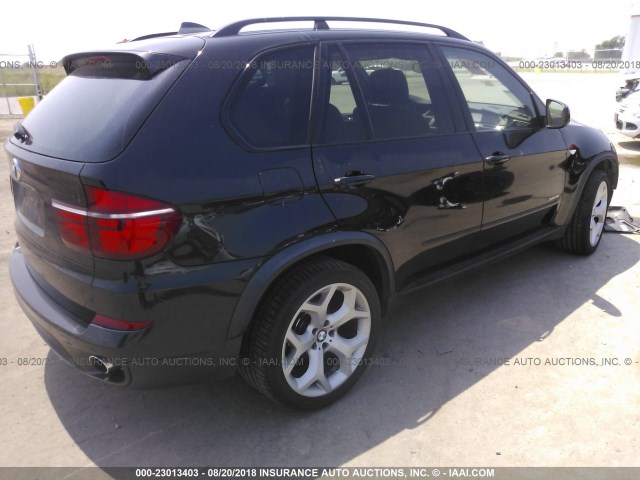 5UXZV4C53CL763588 - 2012 BMW X5 XDRIVE35I BLACK photo 4