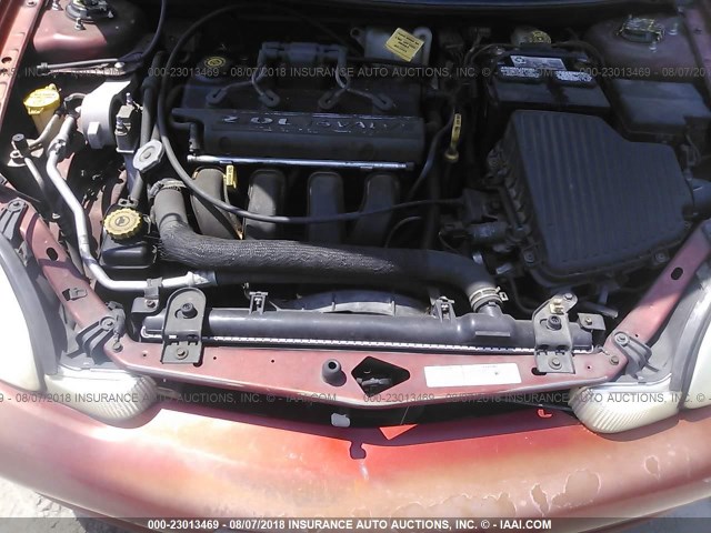 1B3ES46C31D196178 - 2001 DODGE NEON SE/ES ORANGE photo 10