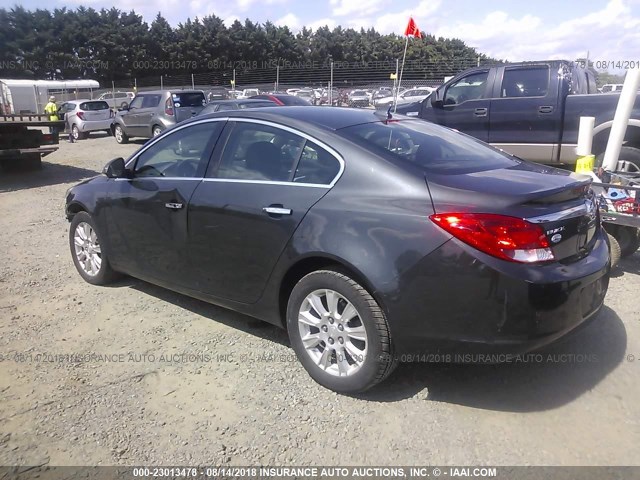 2G4GS5ER6C9151587 - 2012 BUICK REGAL PREMIUM GRAY photo 3