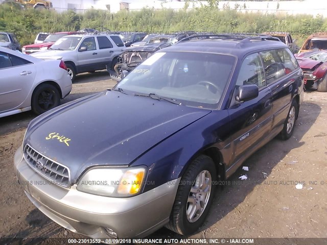 4S3BH675747638202 - 2004 SUBARU LEGACY OUTBACK AWP 蓝色 照片 2