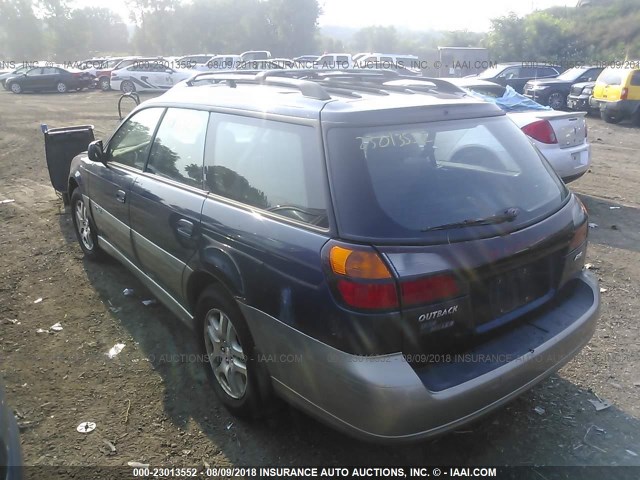 4S3BH675747638202 - 2004 SUBARU LEGACY OUTBACK AWP 蓝色 照片 3
