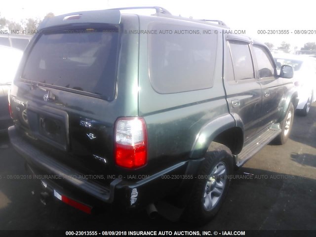 JT3HN86RX10346197 - 2001 TOYOTA 4RUNNER SR5 GREEN photo 4