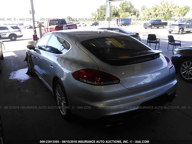 WP0BB2A70EL063213 - 2014 PORSCHE PANAMERA 4S/EXECUTIVE SILVER photo 3