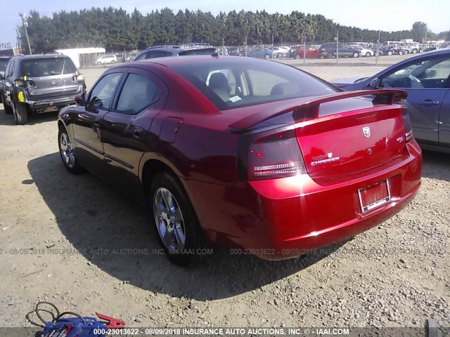 2B3KA53H78H156842 - 2008 DODGE CHARGER R/T RED photo 3