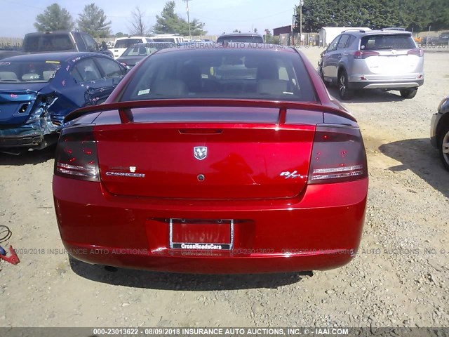 2B3KA53H78H156842 - 2008 DODGE CHARGER R/T RED photo 6