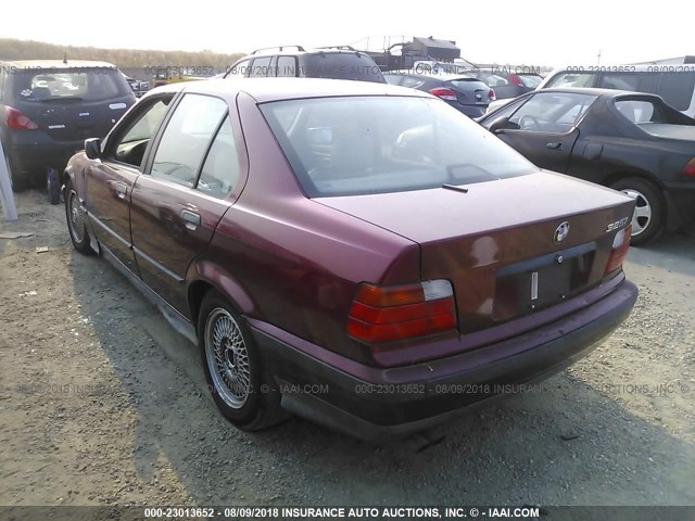 WBACB4328RFM02514 - 1994 BMW 325 I AUTOMATIC ბურგუნდია ფოტო 3