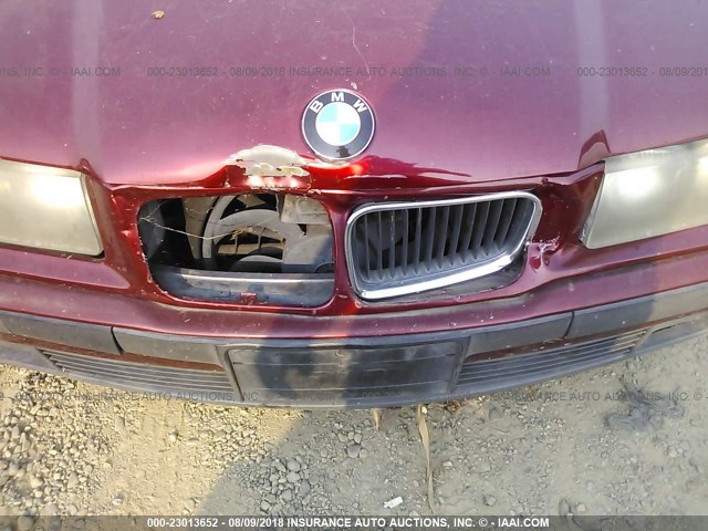 WBACB4328RFM02514 - 1994 BMW 325 I AUTOMATIC ბურგუნდია ფოტო 6