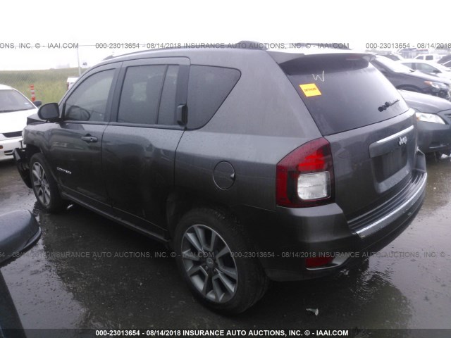 1C4NJCEB1HD170872 - 2017 JEEP COMPASS LATITUDE 灰色 照片 3
