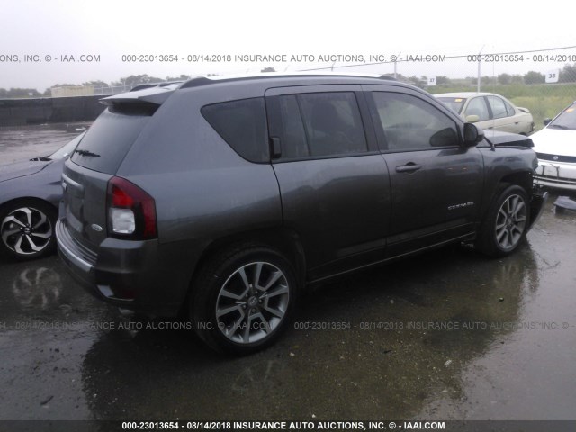 1C4NJCEB1HD170872 - 2017 JEEP COMPASS LATITUDE 灰色 照片 4