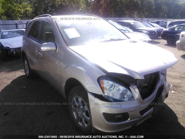 4JGBB86EX6A005340 - 2006 MERCEDES-BENZ ML 350 SILVER photo 1