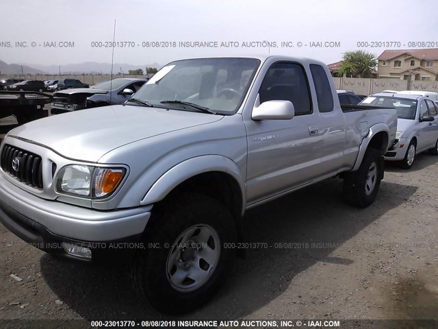 5TEWM72N52Z138328 - 2002 TOYOTA TACOMA XTRACAB TAN photo 2