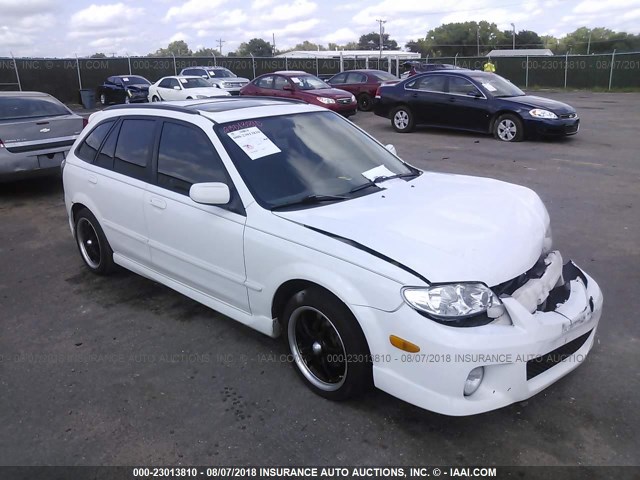 JM1BJ246921514023 - 2002 MAZDA PROTEGE PR5 WHITE photo 1