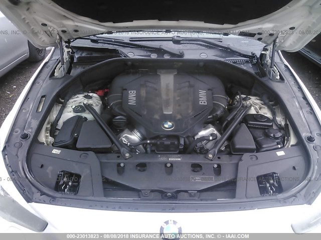 WBASP4C51BC341795 - 2011 BMW 550 XIGT WHITE photo 10