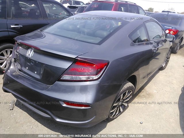 2HGFG3B05FH524920 - 2015 HONDA CIVIC EXL 灰色 照片 4