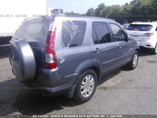 JHLRD78995C008811 - 2005 HONDA CR-V SE/EX GRAY photo 4