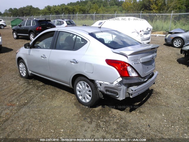 3N1CN7APXFL829918 - 2015 NISSAN VERSA S/S PLUS/SV/SL SILVER photo 3
