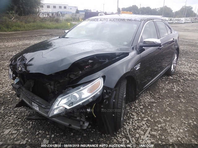 1FAHP2FW9CG126641 - 2012 FORD TAURUS LIMITED BLACK photo 2