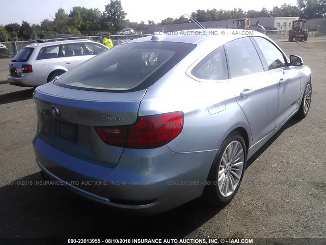 WBA3X5C5XED559503 - 2014 BMW 328 XIGT BLUE photo 4