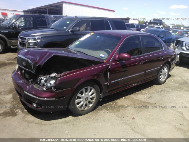 KMHWF35H14A066772 - 2004 HYUNDAI SONATA GLS/LX TAN photo 2