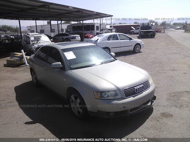 WAUJC68E82A139320 - 2002 AUDI A4 1.8T GOLD photo 1