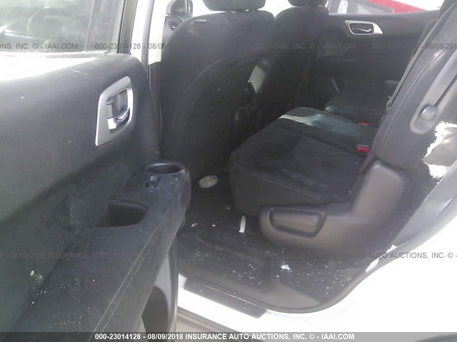 5N1AR2MN6FC677648 - 2015 NISSAN PATHFINDER S/SV/SL/PLATINUM WHITE photo 8