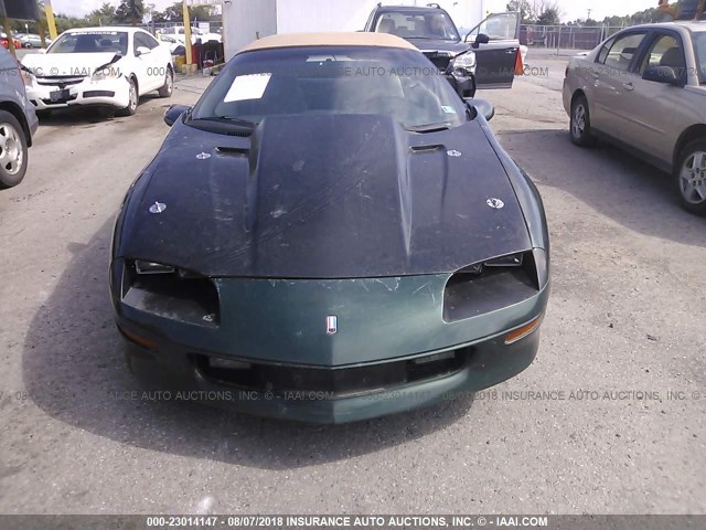 2G1FP32K1V2144533 - 1997 CHEVROLET CAMARO RS GREEN photo 6