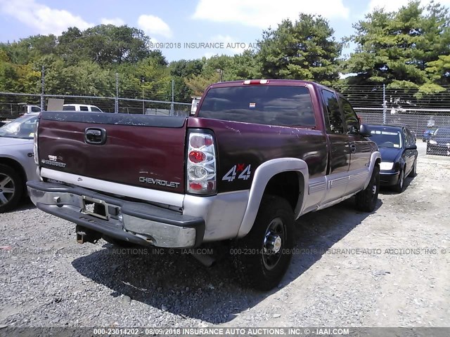 1GCGK29U8YE125739 - 2000 CHEVROLET SILVERADO K2500 RED photo 4