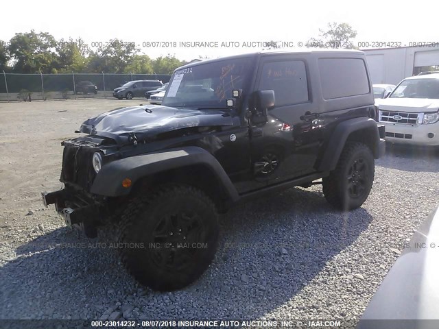 1C4AJWAG7HL642337 - 2017 JEEP WRANGLER SPORT შავი ფოტო 2