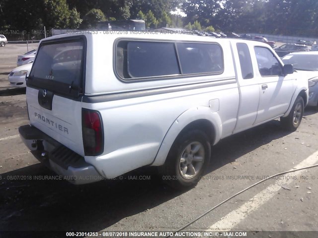 1N6DD26T73C442499 - 2003 NISSAN FRONTIER KING CAB XE WHITE photo 4