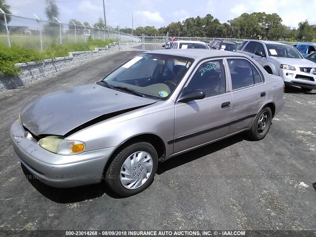 1Y1SK5487XZ444672 - 1999 CHEVROLET GEO PRIZM LSI BEIGE photo 2