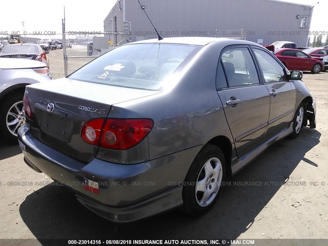 1NXBR30E95Z388143 - 2005 TOYOTA COROLLA CE/LE/S GRAY photo 4