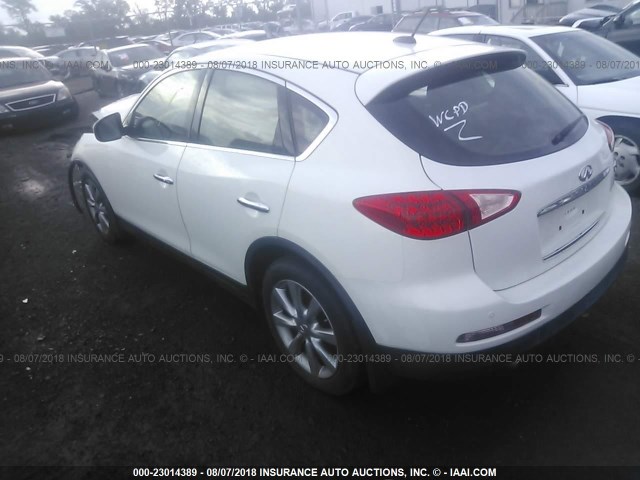 JNKAJ09F08M351373 - 2008 INFINITI EX35 JOURNEY WHITE photo 3