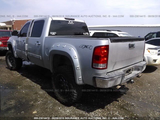 3GTU2VE22BG393680 - 2011 GMC SIERRA K1500 SLE SILVER photo 3