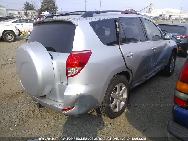 JTMBK31V275025428 - 2007 TOYOTA RAV4 LIMITED SILVER photo 4