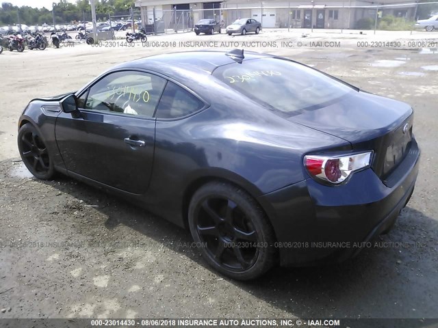 JF1ZCAB10F9605611 - 2015 SUBARU BRZ 2.0 PREMIUM GRAY photo 3