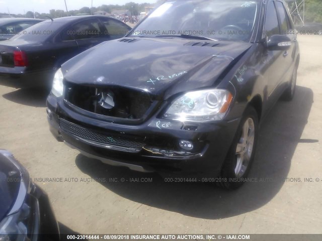 4JGBB86E96A005507 - 2006 MERCEDES-BENZ ML 350 BLACK photo 6