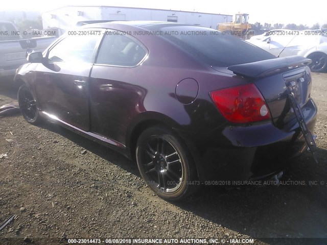 JTKDE167860074619 - 2006 TOYOTA SCION TC 勃艮第红 照片 3