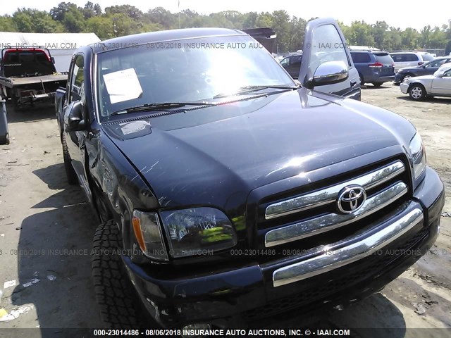 5TBBT44123S390796 - 2003 TOYOTA TUNDRA ACCESS CAB SR5 BLACK photo 1