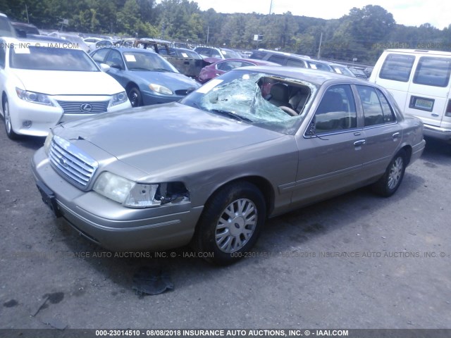 2FAFP74W94X123970 - 2004 FORD CROWN VICTORIA LX BEIGE photo 2