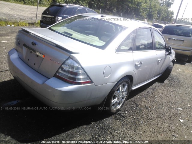 1FAHP25W59G104601 - 2009 FORD TAURUS LIMITED SILVER photo 4