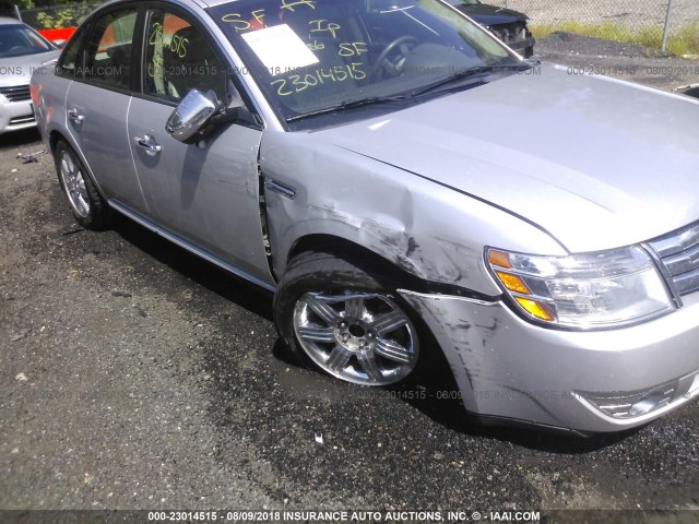 1FAHP25W59G104601 - 2009 FORD TAURUS LIMITED SILVER photo 6